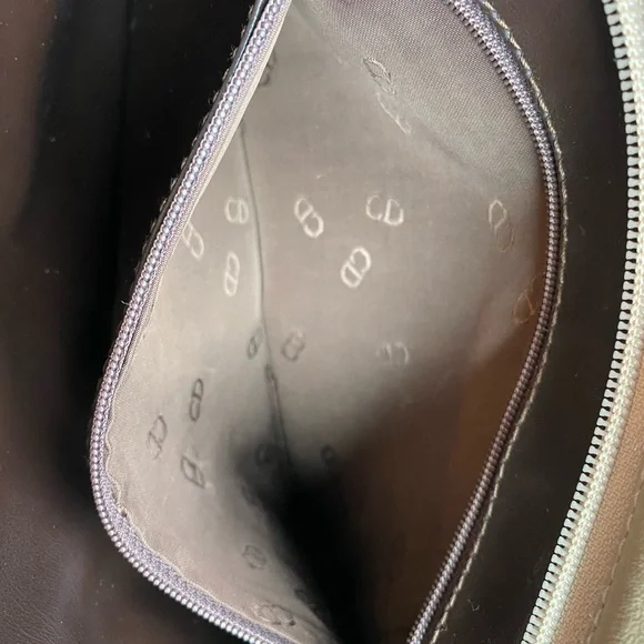 Authentic Vintage lambskin Christian Dior beige leather clutch - Picture 10 of 12
